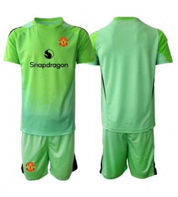 Manchester United Målvakt Tredje Kläder Barn 2025-26 Kortärmad (+ Korta byxor)